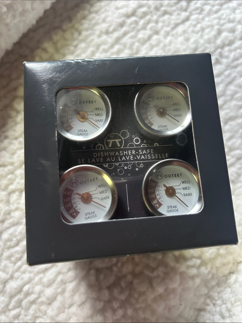 Outset Stainless Steak Gauge Set - Silver (4-Pack)